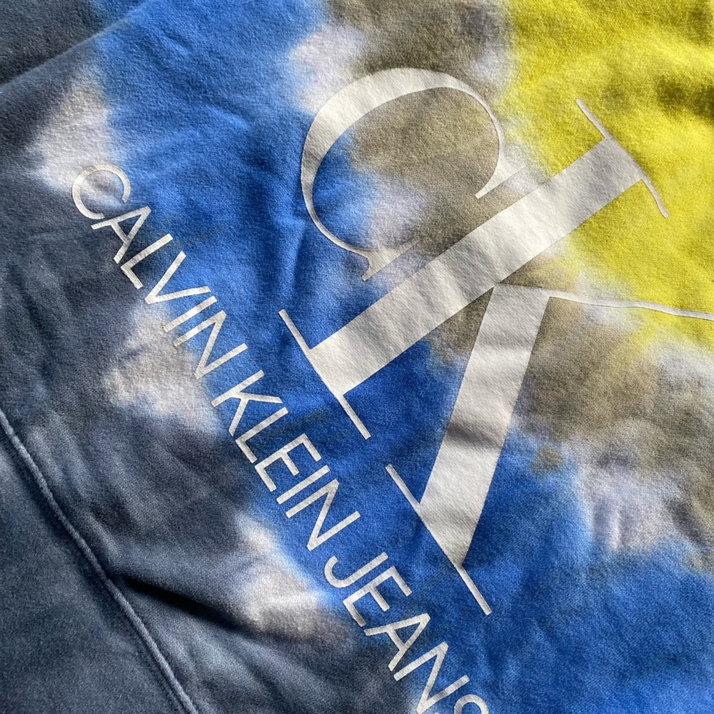 Calvin Klein tye dye fleece shirt